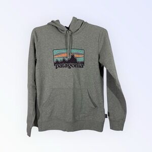Patagonia Hoody Womens M Pullover Sweatshirt Organic Cotton Solar Rays '73 Ahnya